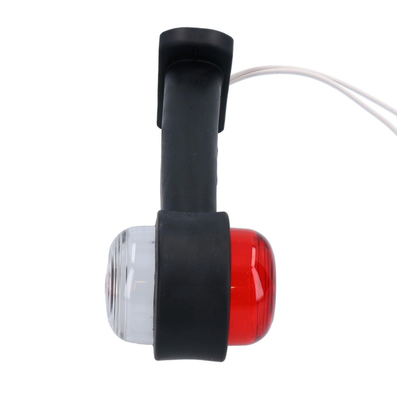 AB Tools Trailer Side Marker With Rubber Base Red White