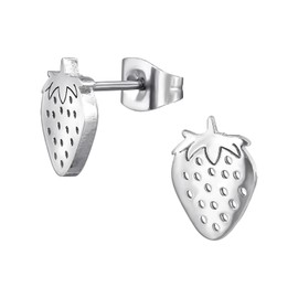 Strawberry Earrings - Stainless Steel Studs