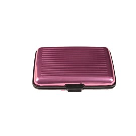 Gifts Plus Aluminum Credit Card Wallet Pink Metallic RFID Blocking NEW