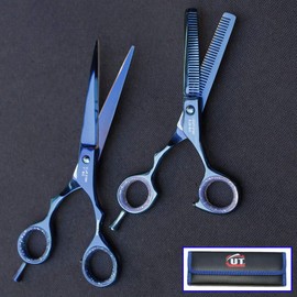 2 Pc CUT Brand Pro Hair Cutting & Thinning German Steel Scissors [2104BC-2107BC]