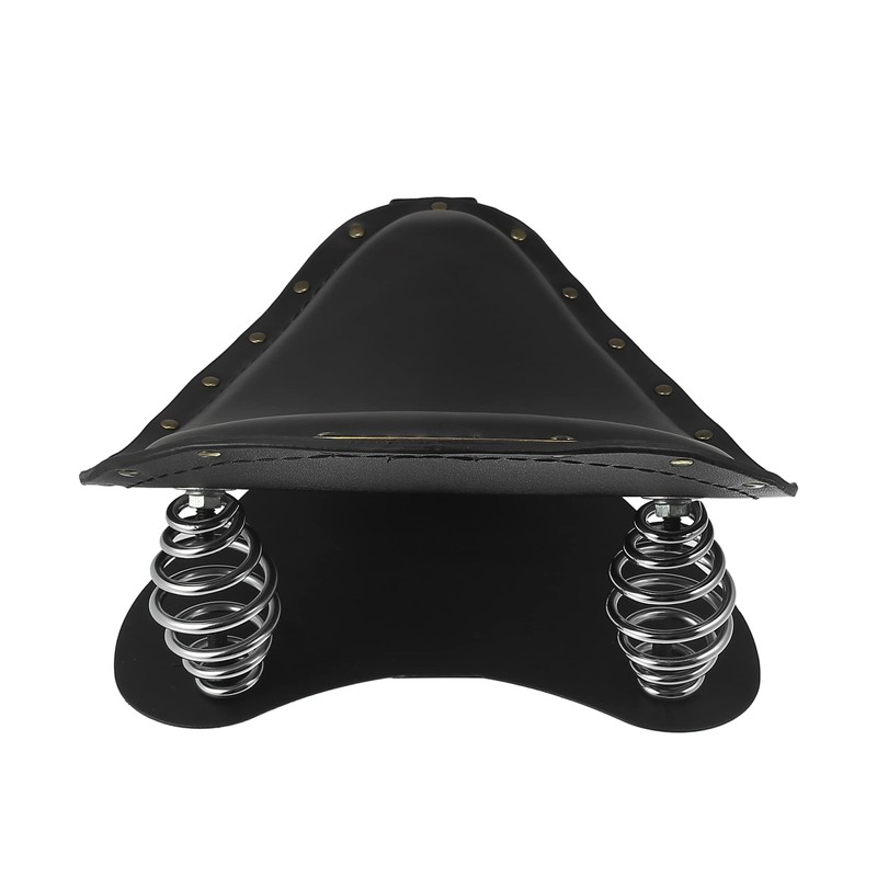 Motoforti Motorcycle Solo Driver Seat Saddle Cushion with Spring Base