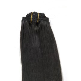 WIG ME UP - EX03-GGO-3 Clip-In Hair Extensions 8 pcs complete set, full head, different width, length 16inch inch, colour dark brown 3