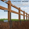 4 Pcs Fence Post Repair Kit, Quick Fix Broken/Leaning Wood