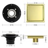 4 Inch Square Shower Floor Drain, Shower Drain Kit with