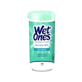 Wet Ones Sensitive Skin Hand Wipes: 40 Count Canister