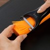 Shimomura Kogyo Verdun Black VB-603 Vegetable Peeler and Slicer, Antibacterial,