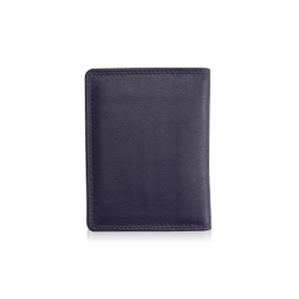 Josephine Osthoff ID Case ID Card Holder Portrait Format Leather Women's ID Bag Men's Passport Cover RFID Protection without Coin Compartment (950), orchid, ID holder