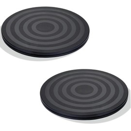 Turntable Universal Turntable, Round Turntable, Rotating Platform, for Crafts, Plants, TV, Laptops, Monitor, 2 Pieces, 360 Degree Rotation, 20 cm