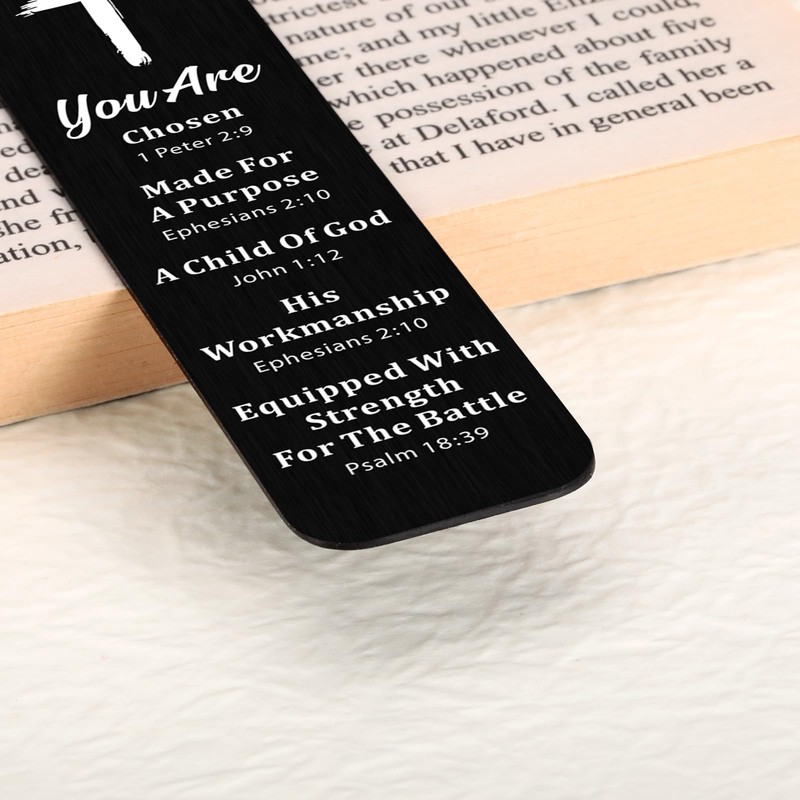 Baptism Bookmarks for Man, Bible Bookmarks for Men, Black Scripture