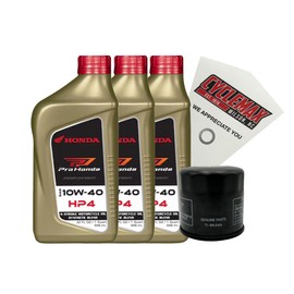 CYCLEMAX Semi Synthetic Oil Change Kit Compatible with 2003-2023 Honda CBR600RR