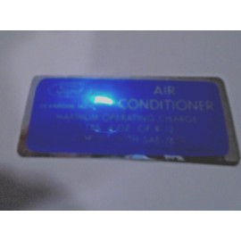 jim osborn reproduction 1971-73 Reproduction Ford Products A/C Charge Decal