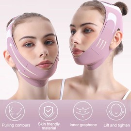 Face Bands, V-Line Lifting Chinstrap, V Line Lifting Mask, Reusable V Line Mask Facial Slimming Strap, Face Contouring Sleeping Anti-Wrinkle Band, V-Line Mask Chin Up Mask V Shaped Face Mask