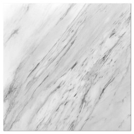 Art3dwallpanels Peel and Stick Floor Tiles 30-Pack 12 x 12 inch, Self Adhesive Waterproof Vinyl Flooring Marble Pattern for Kitchen, Dining Room, Bedrooms, Cover 30 Sq. Ft, White Marble