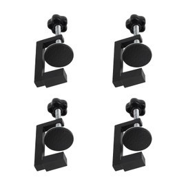 EXLECO 4 x 8-54 mm C Clamp Stainless Steel Screw Clamp Small with Non-Slip Rubber Pad, Adjustable Table Clamp Adjustable Carrier Clamp Screw Clamp C Clamps for Woodworking Welding Carpentry