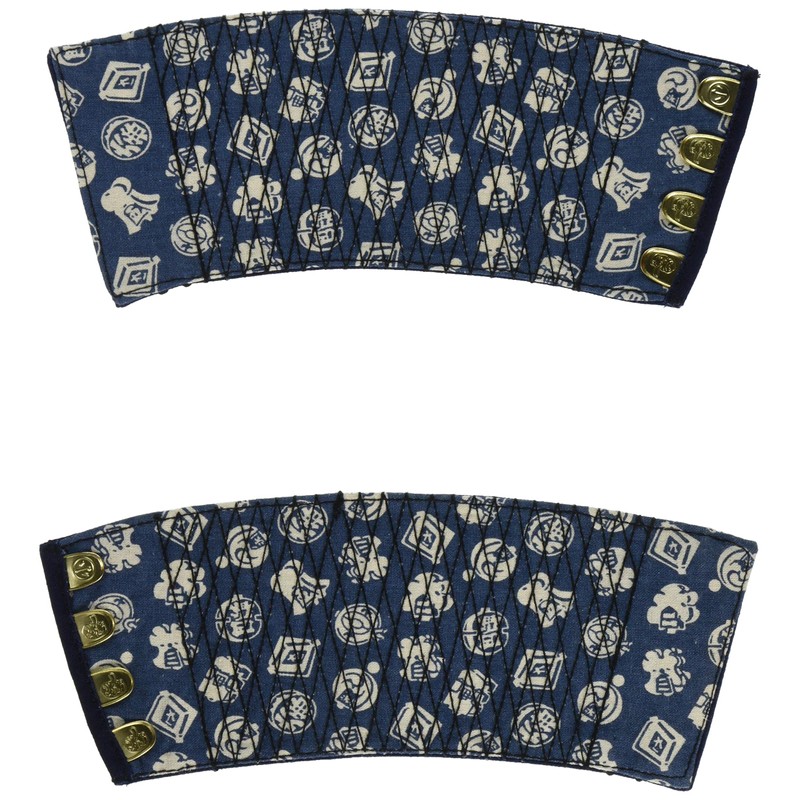 K-WORK B-30 Pure Indigo Dyed Gauntlet 4 Pieces Small