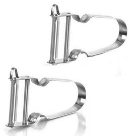 2X Stainless Steel Peeler French Potato Peeler Vegetable Peeler Fruit Peeler Easy Peeler