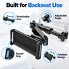 Car Headrest Tablet Holder for Backseat Use – 360° Rotating