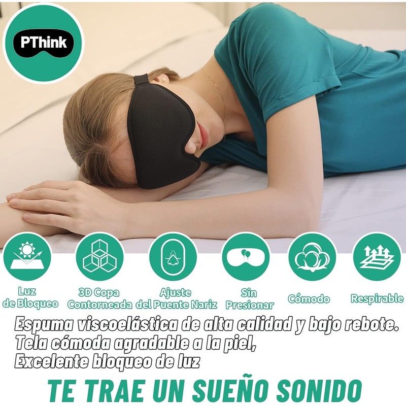 Antifaz para dormir para hombres y mujeres, antifaz para ojos