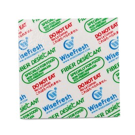 Wisesorb Fiber Desiccant, 1000 Pack Flat Dessicant, 2.36 x 2.36 x 0.04 Inch of Each Piece, Moisture Absorbers for Food Storage, Food Grade Desiccant Dehumidifiers, Wisefresh Paper Dessicant