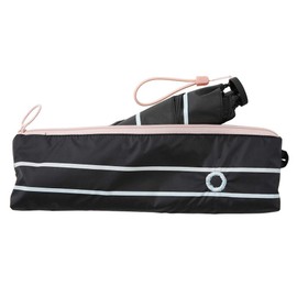 LINEDROPS/R.O.U Exclusive, Pouch-Type, For Rain or Shine, Folding Parasol, 19.7 inches (50 cm) (LDP Marine Holiday/Black)