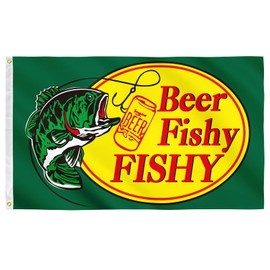 Beer Fishy Fishy Flag Funny Flag 3x5 Feet College Dorm Room Decor Man Cave Frat Wall Indoor Outdoor Flag.