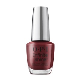 OPI Infinite Shine Long-Wear Dark Crème Finish Opaque Red Nail Polish, Up to 11 days of wear & Gel-Like Shine, Raisin the Bar, 0.5 fl oz