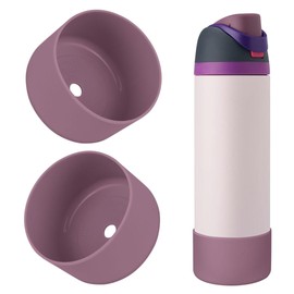 BKBY 2PCS Silicone Water Bottle Boot, Compatible with Owala 24oz 32oz 40oz, Protective Anti-Scratch & Anti-Dent No Noise Sleeve Cover for FreeSip/Twist/Flip Water Bottles