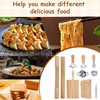 MEKOTRIN 10 Pcs Pasta Making Tools Set, Wooden Threaded Rolling