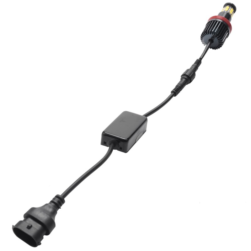 1 Pair 120W 12LED Car Angel Eye Marker Headlights Bulbs