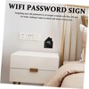 VILLFUL Guest Room Sign Wireless Password Plaque Desk Accessory Essential