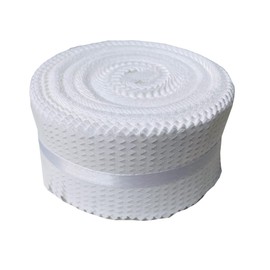 Jelly Roll Fabric 100% Cotton Quilting Fabric, 40 White Pre-Cut Strips (2.5 x 44 Inch) for Quilting and Sewing White