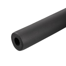 MECCANIXITY Foam Tubing 3/4"(19mm) ID 45mm OD 2m Length Tube Covers for HVAC Copper Pipe Insulation Handle Grip Support, Black