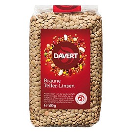 Davert Brown Disc Lentils (500 g) - Organic