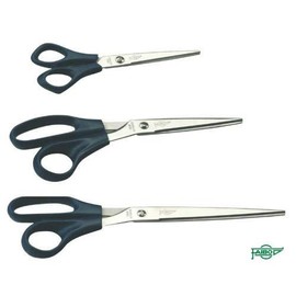 Faibo Office Scissors Stainless Steel 16cm Ergonomic Handle in Blister Pack