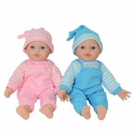 The New York Doll Collection 12" Twins Baby Doll - Soft Body Twin Baby Dolls (12