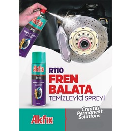 Akfix A110 Brake Parts Cleaner - Non-Chlorinated Strong Dust and Rust Remover, Brake Cleaner Spray Can, Super Clean Metal Degreaser, Hand Cleaner for Auto Mechanics, Disc and Clutch | 1 Pack, 16.9 Oz.