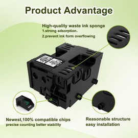 Hallosun MC-G05 Maintenance Box for Canon MCG05 Compatible with Canon MegaTank GX1030 GX2030 GX2080 GX1080 GX1050 GX2050 GX1020 GX2020 Printers
