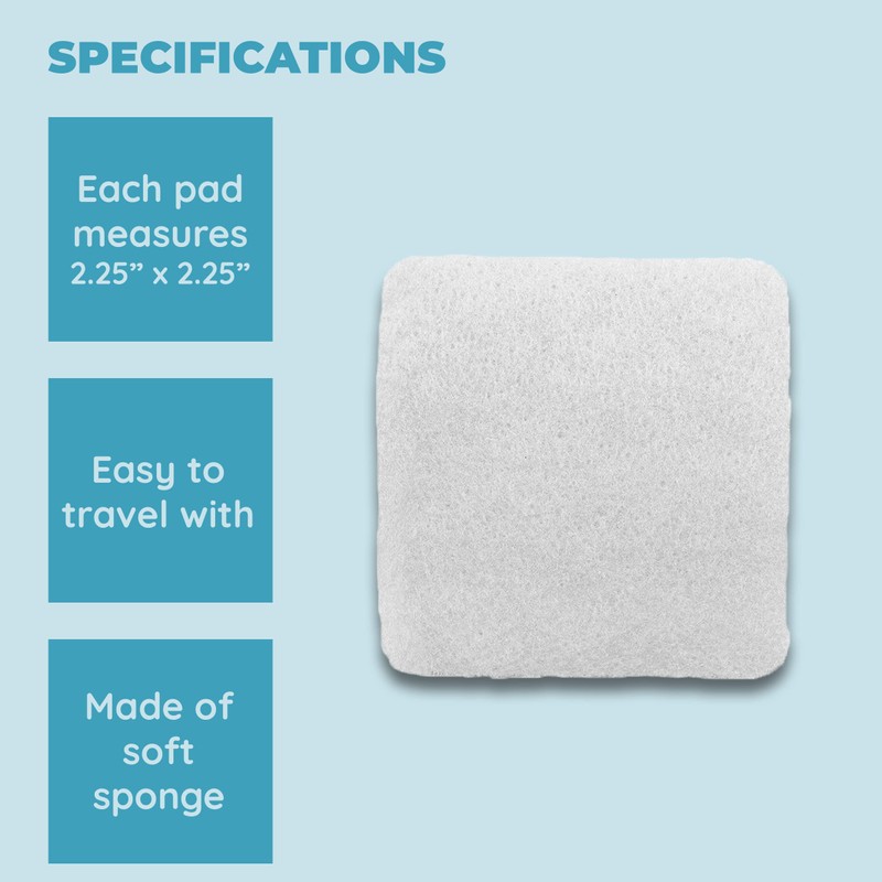 Mini Facial Exfoliating Pads, 100 Count per Pack: Makeup Remover