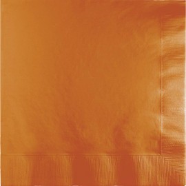 Club Pack of 500 Gold Pumpkin Spice 3-Ply Disposable Luncheon Napkins 6.5"