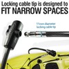 MARQUE Bike Lock with Key – 4FT 3/8” Straight Cable