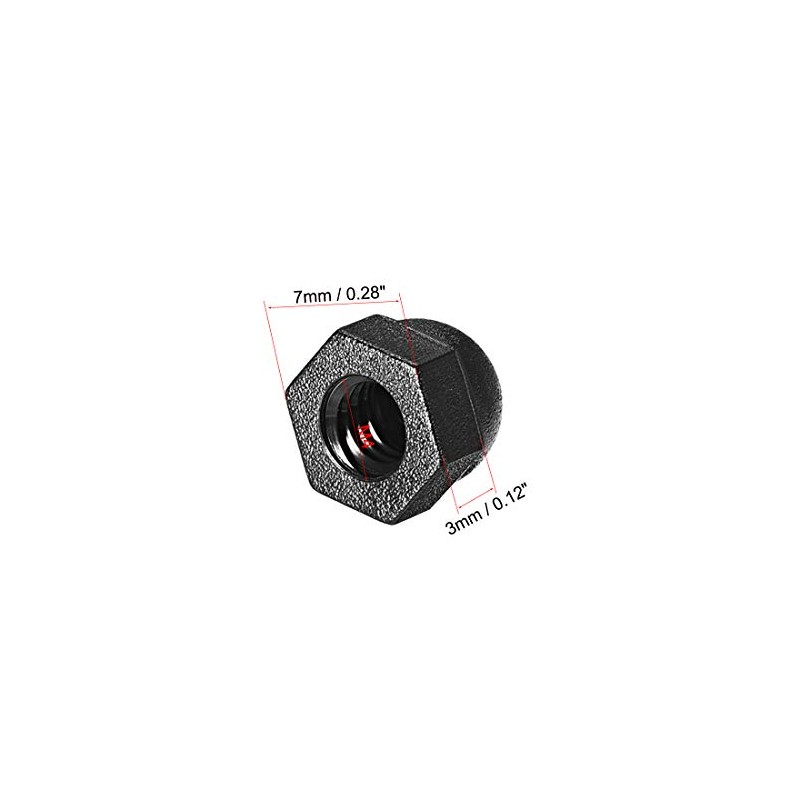 sourcing map M4 Cap Nut, Hex Acorn Dome Head Nuts
