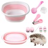 Hedgehog Bath Supplies Small Animal Bath Supplies Include Foldable Bathtub