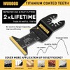 Titanium Oscillating Saw Blades,10PCS Universal Multitool Blades,Oscillating Tool Blade for