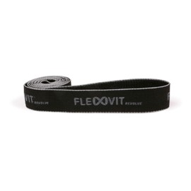 FLEXVIT Revolve Fitness Band Professional (Black) - Fitness Bands for Effective Full Body Training, HIT, Coordination, Stabilisation and Bounce, 4 Strengths, Beginners and Professionals, Washable