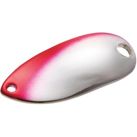 Shimano TR-M25R Spoon, Cardiff, Roll Swimmer, Premium Plating, 78T, Red Silver, 0.1 oz (2.5 g)