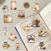 50PCS Magic Cat Coffee Retro Stickers for Journals, Scrapbooks, Water