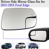 2015 Edge Driver Side Heated Mirror Glass Compatible with 2015
