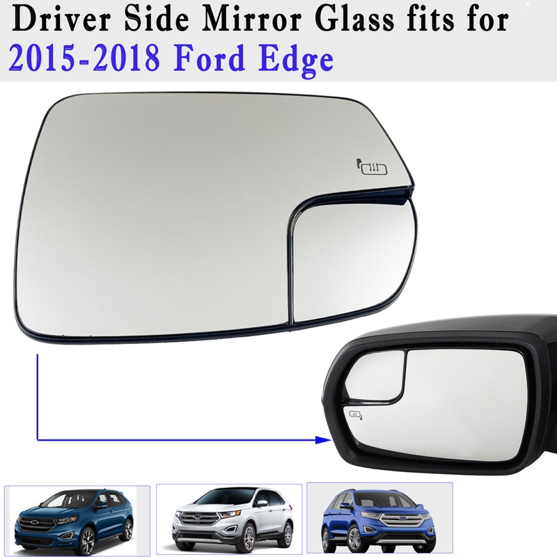 2015 Edge Driver Side Heated Mirror Glass Compatible with 2015