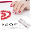 Healvian DIY Crystal Rhinestone Nail Art Charms of Flat Shape