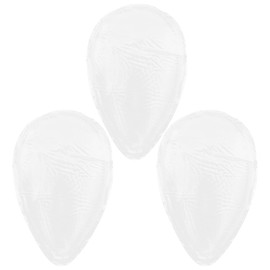 SHERCHPRY Almohadillas Genitales de Silicona Reutilizables para Ropa Interior de Mujer, Protección Íntima Invisible, Tamaño Pequeño, Color Semi-transparente, Paquete de 3, para Trajes